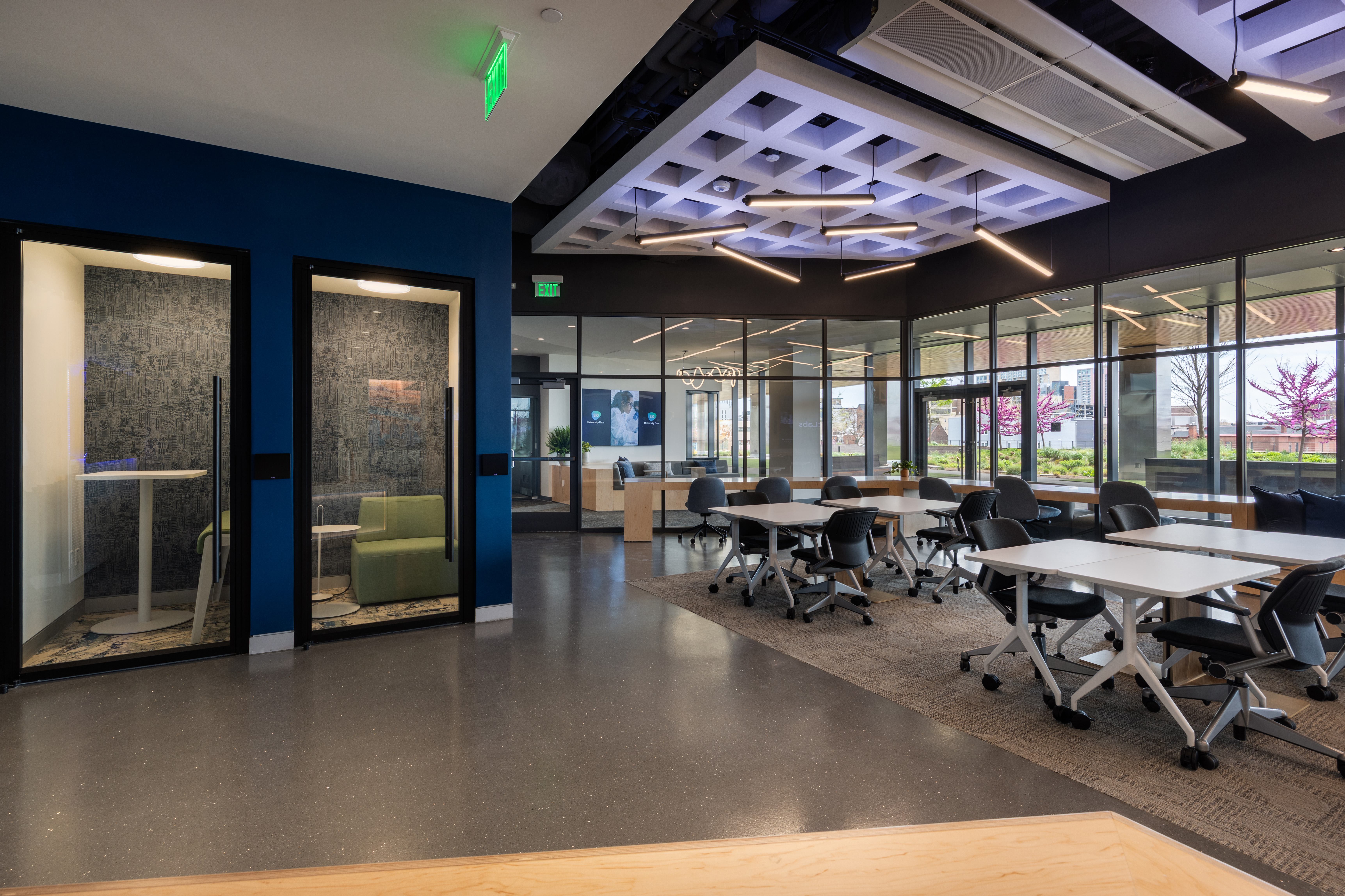 Modern collaborative workspace at MEET University City
